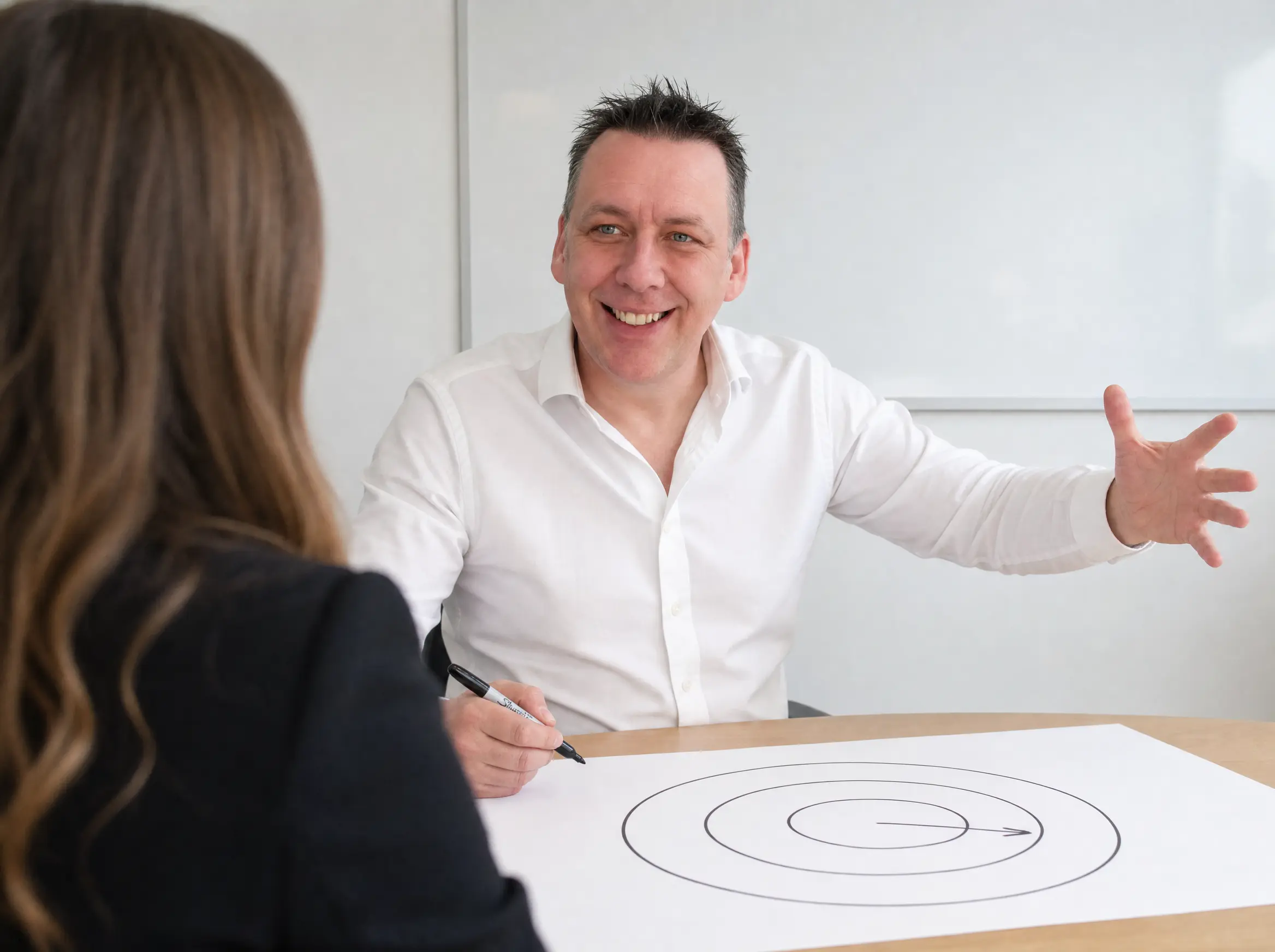 Image of Fractional Marketing Director Paul Cranston leading a workshop.